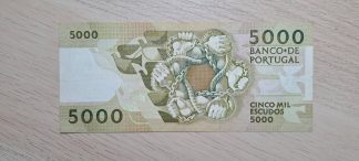 Portugal 5000 Escudos 1991* Bela