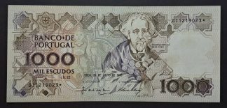 Portugal Lote das 2 Datas de 1000 Escudos ch.12 ASTERISCO