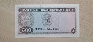 Timor 500 Escudos 1963 Quase Nova