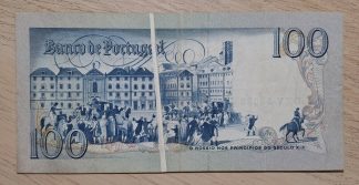 Portugal 100 escudos 1981 Defeito Espetacular