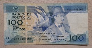 Portugal 100 escudos 1988 Defeito Espetacular