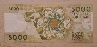 Portugal 5000 Escudos 1991*