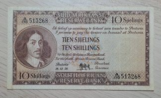 South Africa 10 Shillings 18.12.1958, KM.91d, AUnc