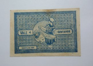 A.C.I. Espinho 4 Centavos 1921 Série A MA#825 (Comum) MBC