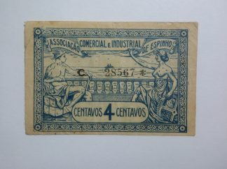 A.C.I. Espinho 4 Centavos 1921 Série C MA#825 (Comum) MBC