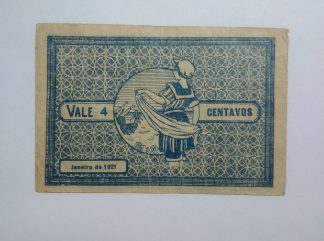 A.C.I. Espinho 4 Centavos 1921 Série C MA#825 (Comum) MBC