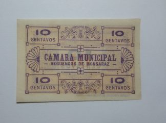 C.M. Reguengos Monsaraz 10 Centavos 1921 MA#1930 (Comum) Nova