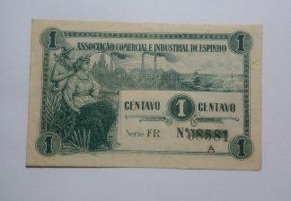 A.C.I. Espinho 1 Centavo ND Série A MA#826 (Comum) Quase Nova