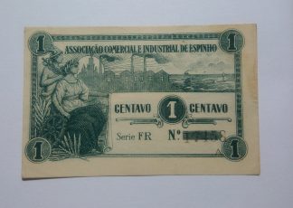 A.C.I. Espinho 1 Centavo ND Série A MA#826 (Comum) Quase Nova