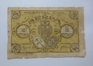 Hosp. Civil Serpa 10 Centavos ND MA#2080 (Escassa) BC