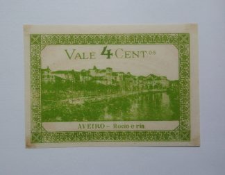 C.M. Aveiro 4 Centavos 1921 MA#304 (Comum) Sem Número Nova
