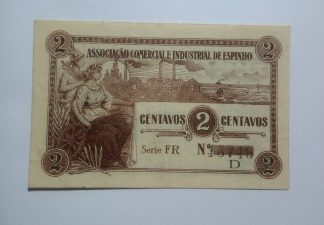 A.C.I. Espinho 2 Centavos ND  Série D MA#827 (Comum) Quase Nova