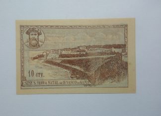 C.M. Sines 10 Centavos 1922 MA#2145 (Escassa) Nova