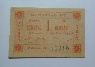 C.M. Tomar 1 Centavo ND MA#2195 (Comum) Bela