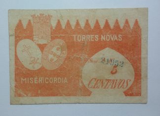 Misericórdia de Torres Novas 5 Centavos ND MA#2220 (Escassa) BC