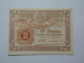 C.M. Arouca 2 Centavos 1921 MA#268 (Comum) Nova