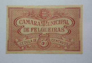 C.M. Felgueiras 5 Centavos ND MA#906 (Comum) Quase Nova