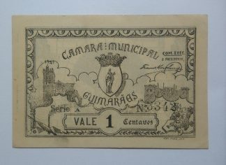 C.M. Guimarães 1 Centavo 1921 MA#1083 (Comum) Nova