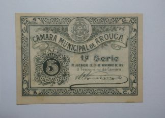C.M. Arouca 5 Centavos 1921 MA#269 (Comum) Quase Nova