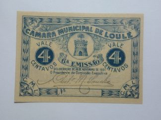 C.M. Loulé 4 Centavos 1921 MA#1259 (Comum) Nova