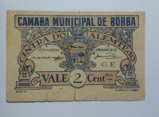 C.M. Borba 2 Centavos 1921 MA#415 (Comum) MBC