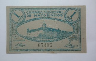 C.M. Matosinhos 1 Centavo ND MA#1342 (Comum) Quase Nova