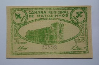 C.M. Matosinhos 4 Centavos ND MA#1344 (Comum) Quase Nova