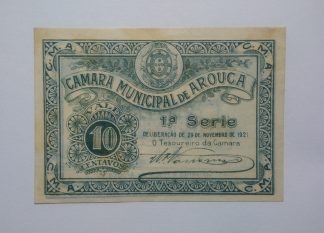 C.M. Arouca 10 Centavos 1921 MA#270 (Comum) Nova