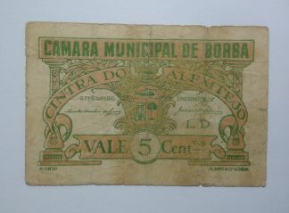 C.M. Borba 5 Centavos 1921 MA#416 (Comum) BC
