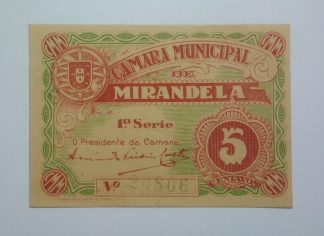 C.M. Mirandela 5 Centavos ND MA#1385 (Comum) Nova