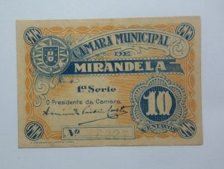 C.M. Mirandela 10 Centavos ND MA#1386 (Comum) Quase Nova