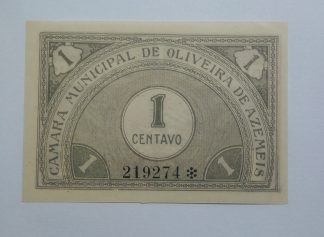 C.M. Oliveira de Azemeis 1 Centavo ND MA#1628 (Comum) Nova