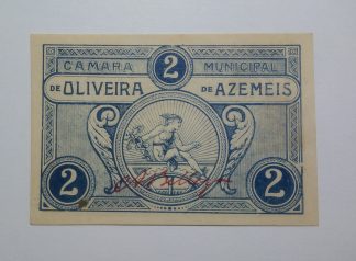 C.M. Oliveira de Azemeis 2 Centavos ND MA#1629 (Comum) Quase Nova