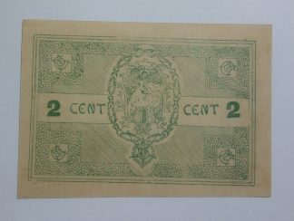 C.M. Ovar 2 Centavos 1921 Série G MA#1642a (Comum) Quase Nova DEFEITO
