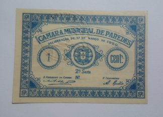 C.M. Paredes 1 Centavo 1920 MA#1654 (Comum) Nova