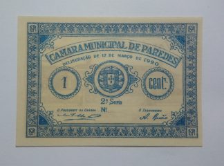 C.M. Paredes 1 Centavo 1920 MA#1654 (Comum) Nova