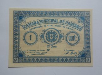 C.M. Paredes 1 Centavo 1920 MA#1654 (Comum) Nova