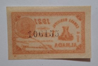 C.M. Almada 1 Centavo 1921 MA#162a (Comum) Nova