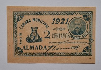 C.M. Almada 2 Centavos 1921 MA#163 (Comum) Nova