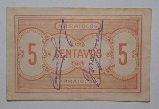 Arraiolos (Celeiro Municipal) 5 Centavos ND MA#277 (Comum) Quase Nova