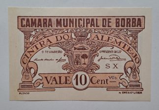 C.M. Borba 10 Centavos ND MA#417 (Comum) Nova