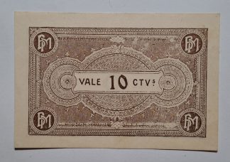 Braga (Banco do Minho) 10 Centavos 1919 MA#434c (Comum) Nova