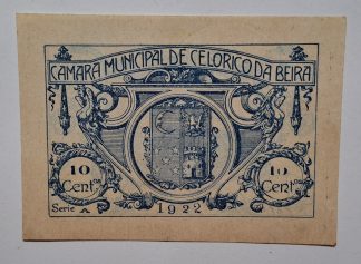 C.M. Celorico da Beira 10 Centavos 1922 MA#661 (Comum) Nova