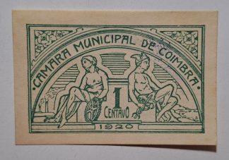 C.M. Coimbra 1 Centavo 1920 MA#737 Número (Comum) Nova
