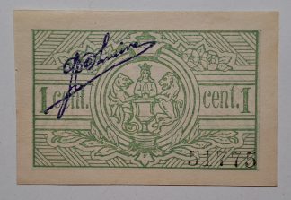 C.M. Coimbra 1 Centavo 1920 MA#737 Número (Comum) Nova