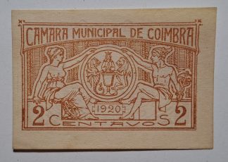 C.M. Coimbra 2 Centavos 1920 MA#738 Número (Comum) Nova