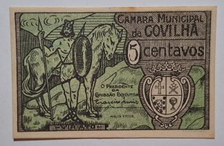 C.M. Covilhã 5 Centavos ND MA#785 (Comum) Nova
