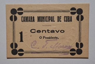 C.M. Cuba 1 Centavo ND MA#798 (Escassa) Nova