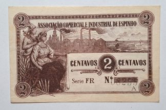 A.C.I. Espinho 2 Centavos 1920 MA#820 (Escassa) Quase Nova