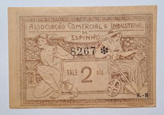 A.C.I. Espinho 2 Centavos ND Série B MA#827 (Comum) Quase Nova